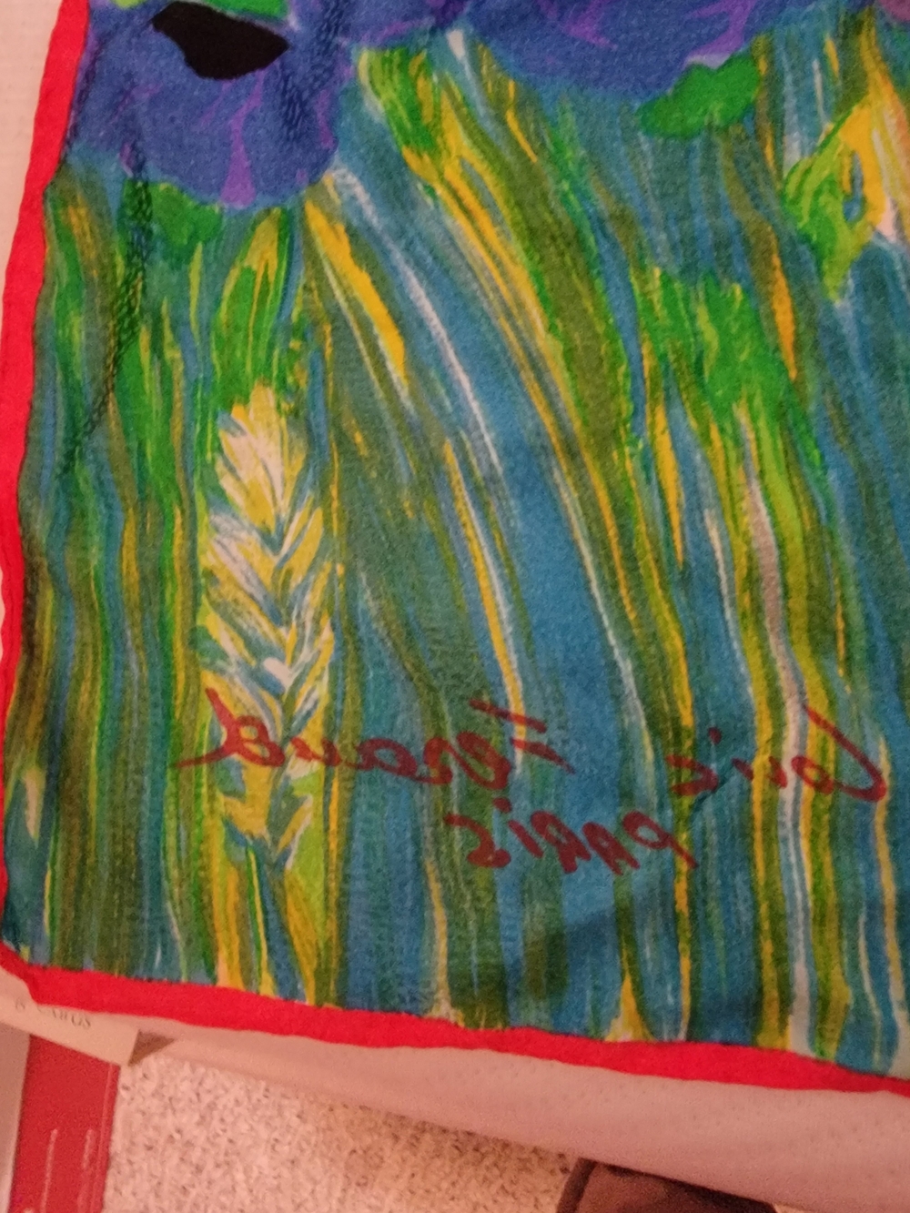 Vintage Feraud Paris Square Silk Scarf (A3)